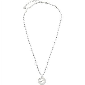 GUCCI Silver Interlocking G Necklace